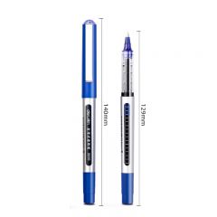 得力S656 直液式走珠笔 中性笔水性签字水笔0.5学生考试笔文具 蓝色 0.50mm